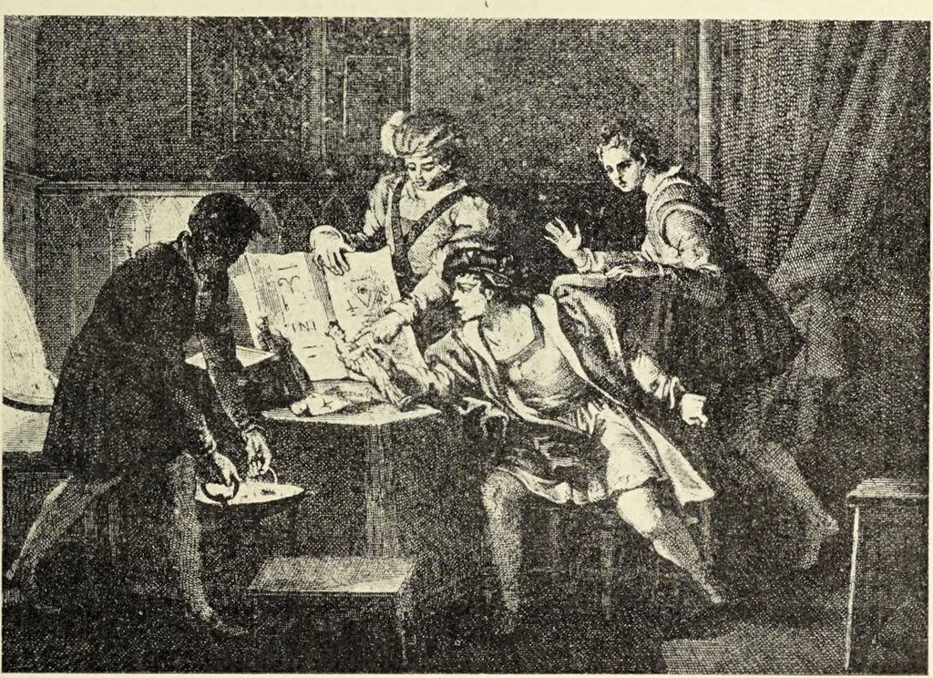 An illustration from Le musée des sorciers : mages et alchemistes / par Grillot de Givry., 1929, leaf 227