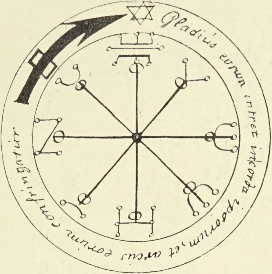 An illustration from Le musée des sorciers : mages et alchemistes / par Grillot de Givry., 1929, leaf 413
