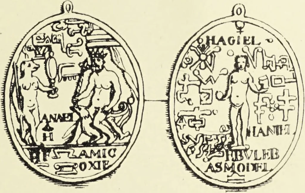 An illustration from Le musée des sorciers : mages et alchemistes / par Grillot de Givry., 1929, leaf 419