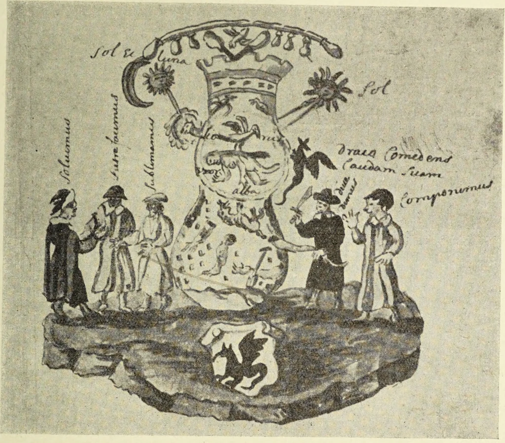 An illustration from Le musée des sorciers : mages et alchemistes / par Grillot de Givry., 1929, leaf 437