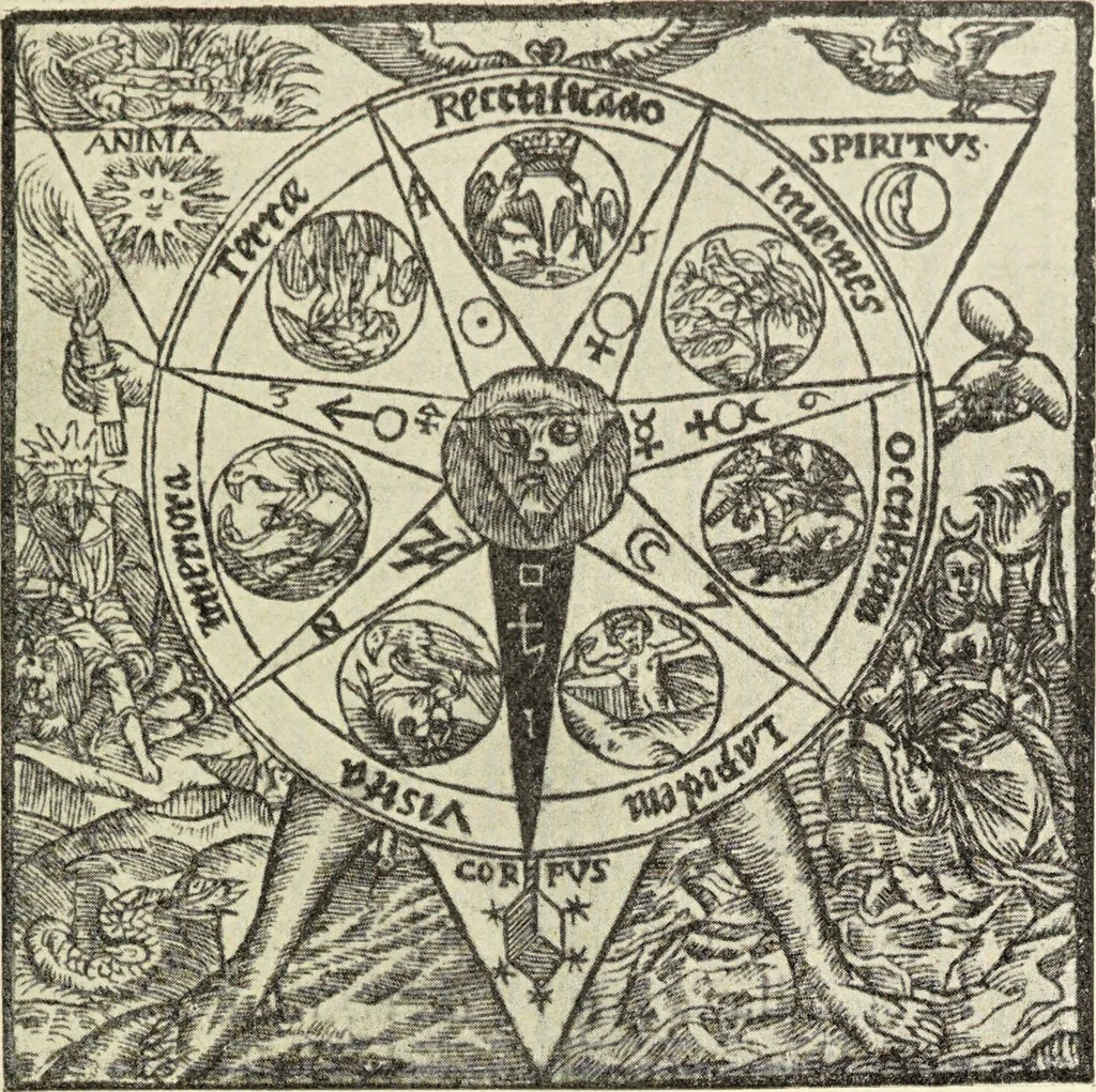 An illustration from Le musée des sorciers : mages et alchemistes / par Grillot de Givry., 1929, leaf 443