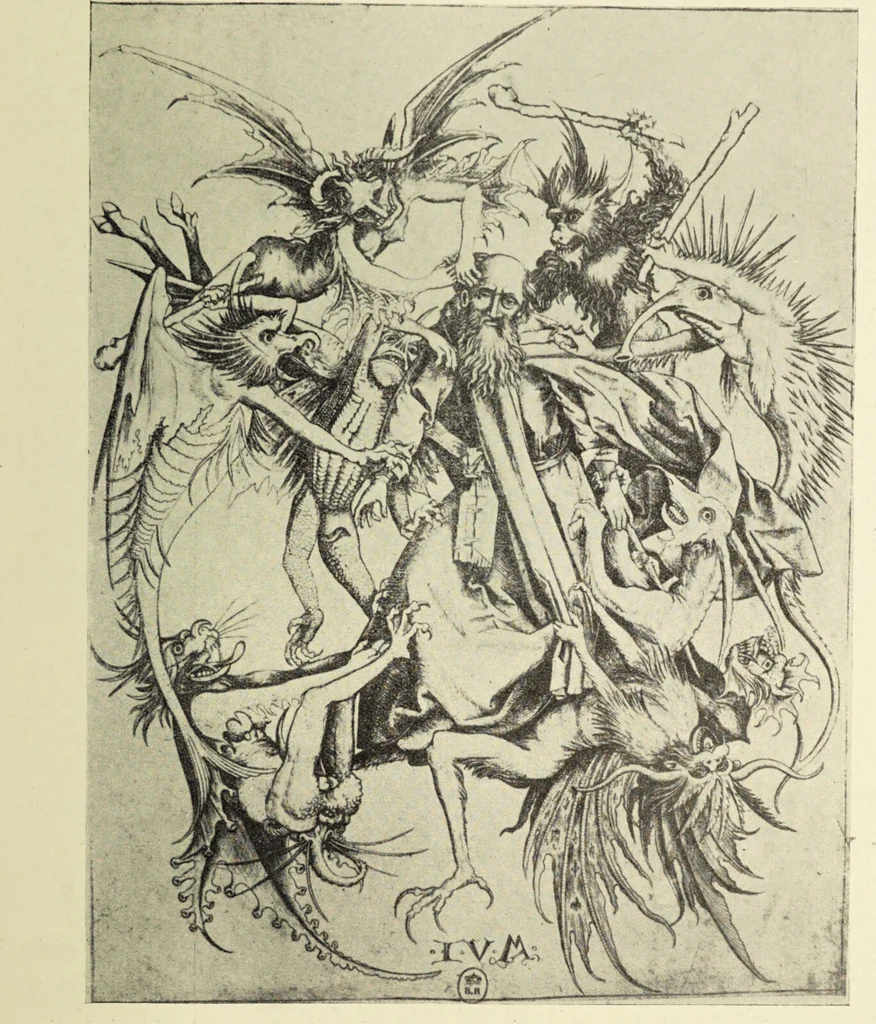 An illustration from Le musée des sorciers : mages et alchemistes / par Grillot de Givry., 1929, leaf 45