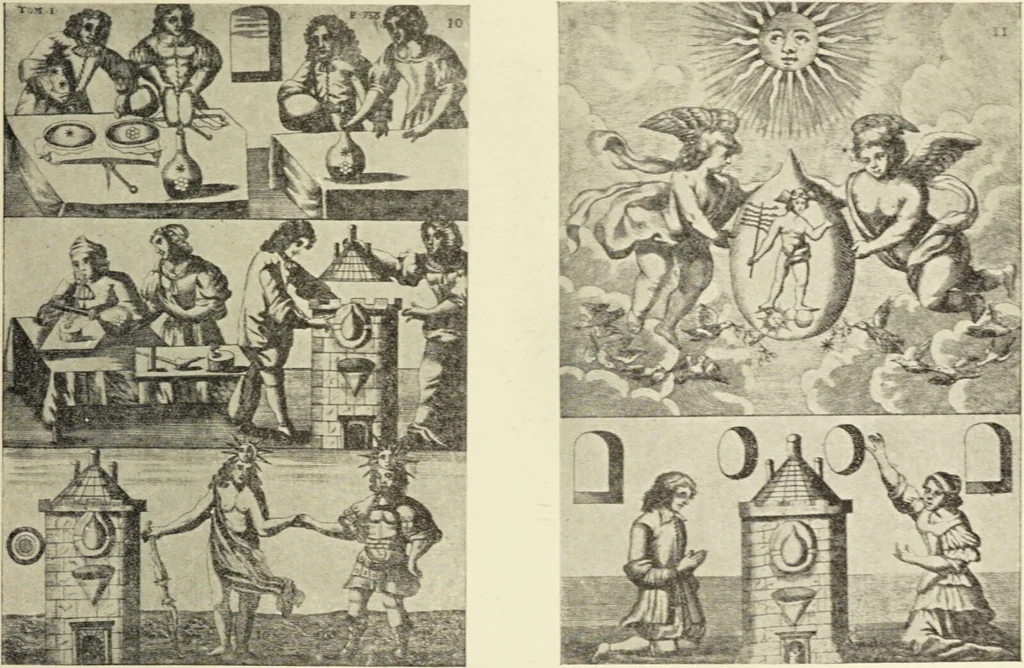 An illustration from Le musée des sorciers : mages et alchemistes / par Grillot de Givry., 1929, leaf 453