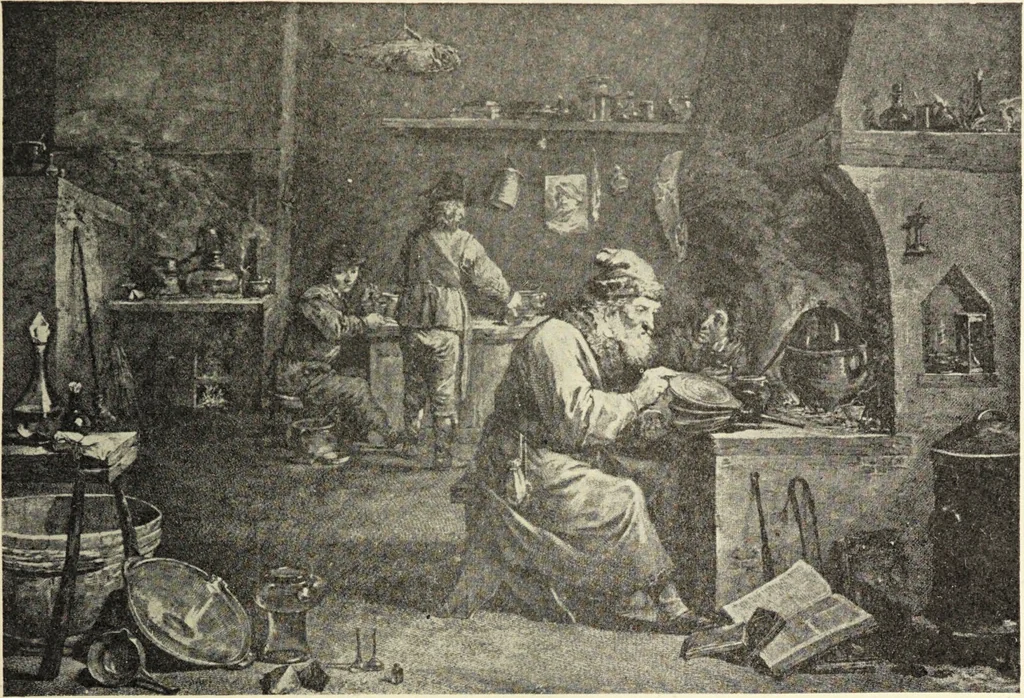 An illustration from Le musée des sorciers : mages et alchemistes / par Grillot de Givry., 1929, leaf 459