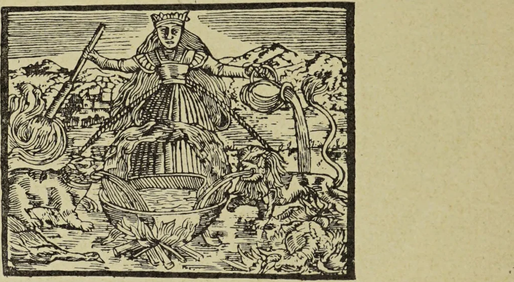 An illustration from Le musée des sorciers : mages et alchemistes / par Grillot de Givry., 1929, leaf 470