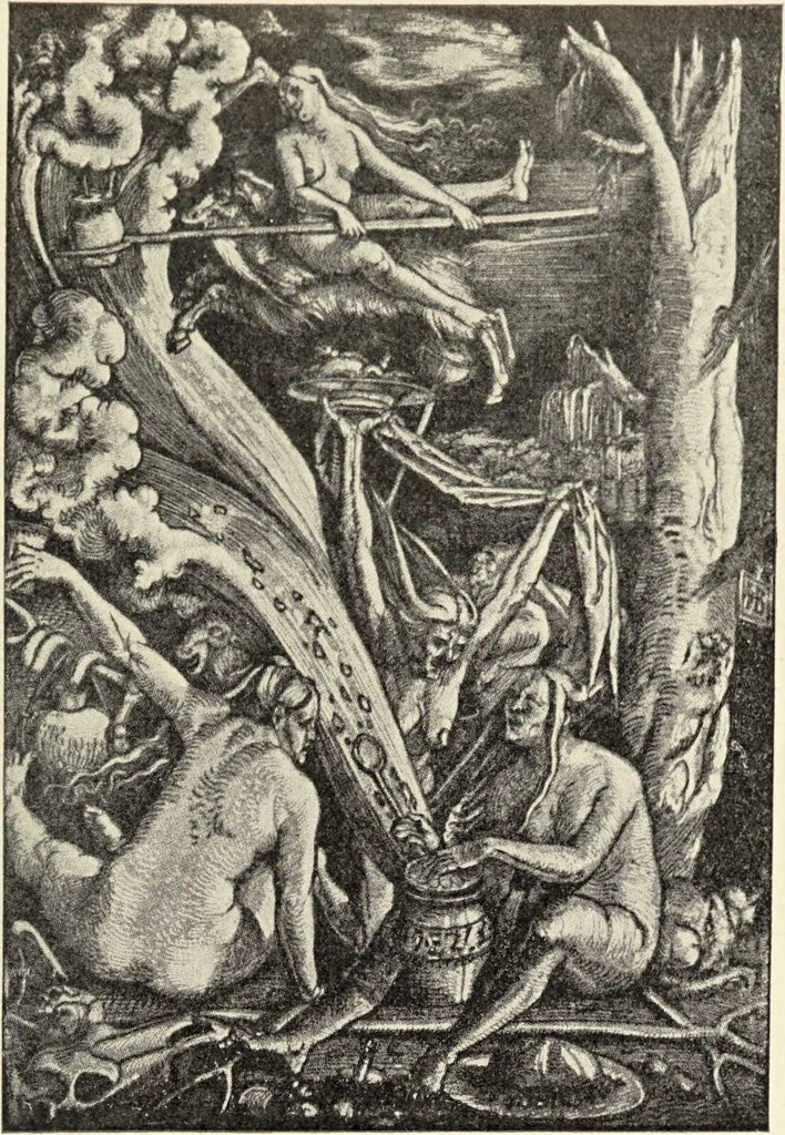 An illustration from Le musée des sorciers : mages et alchemistes / par Grillot de Givry., 1929, leaf 63