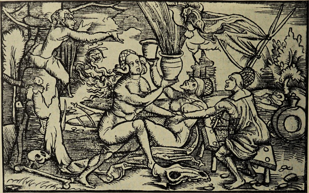 An illustration from Le musée des sorciers : mages et alchemistes / par Grillot de Givry., 1929, leaf 66