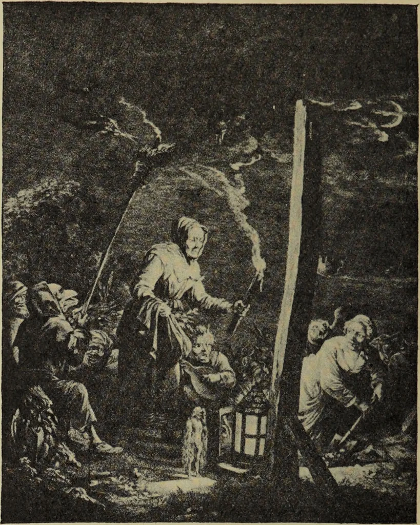An illustration from Le musée des sorciers : mages et alchemistes / par Grillot de Givry., 1929, leaf 74