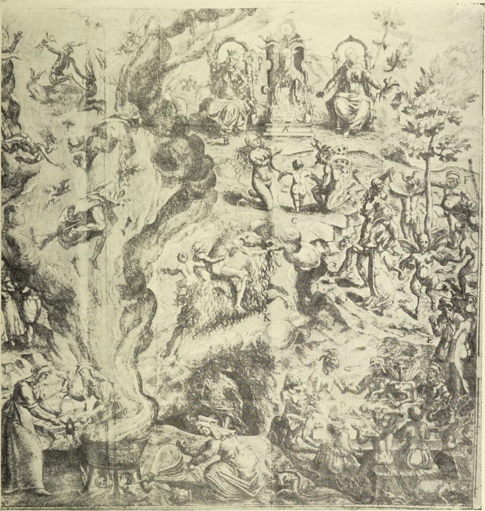 An illustration from Le musée des sorciers : mages et alchemistes / par Grillot de Givry., 1929, leaf 85