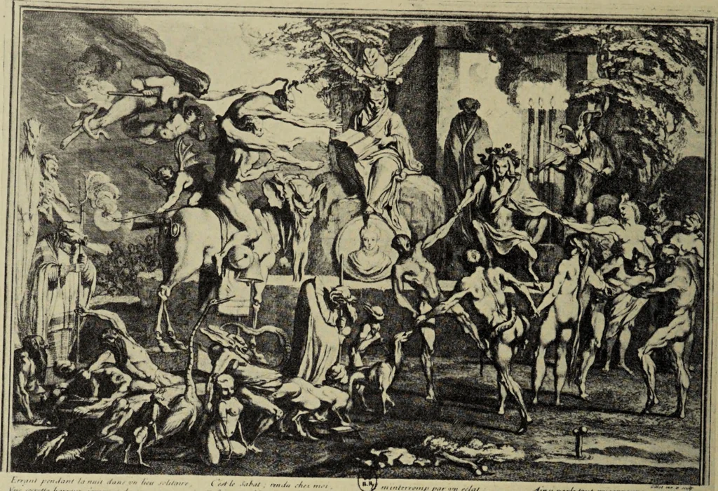 An illustration from Le musée des sorciers : mages et alchemistes / par Grillot de Givry., 1929, leaf 98
