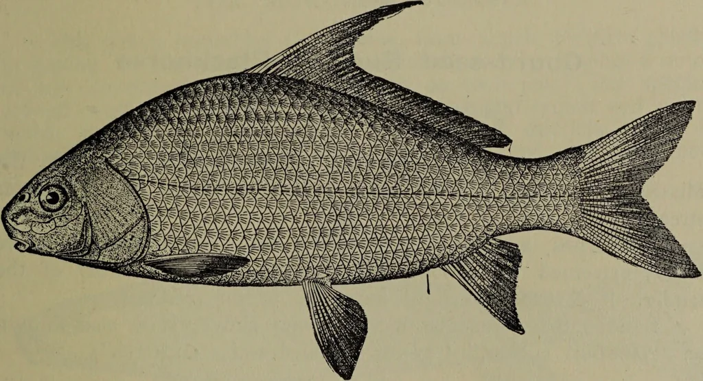 An illustration from American food and game fishes : A popular account of all the species found in America north of the equator / with keys for ready identification, life histories and methods of capture, by David Starr Jordan and Barton Warren Evermann, illustrated with colored plates and text drawings, and with photographs from life by A. Radclyffe Dugmore., 1902, leaf 105