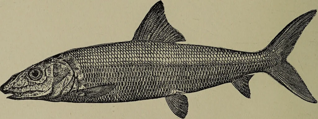 An illustration from American food and game fishes : A popular account of all the species found in America north of the equator / with keys for ready identification, life histories and methods of capture, by David Starr Jordan and Barton Warren Evermann, illustrated with colored plates and text drawings, and with photographs from life by A. Radclyffe Dugmore., 1902, leaf 160