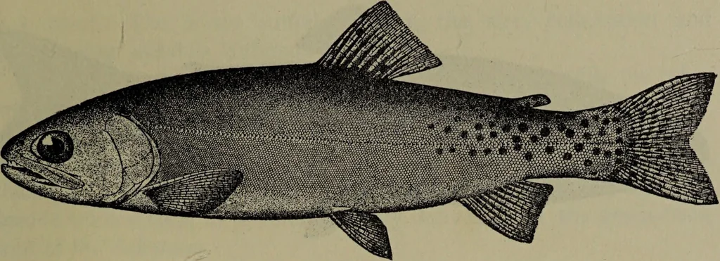 An illustration from American food and game fishes : A popular account of all the species found in America north of the equator / with keys for ready identification, life histories and methods of capture, by David Starr Jordan and Barton Warren Evermann, illustrated with colored plates and text drawings, and with photographs from life by A. Radclyffe Dugmore., 1902, leaf 269