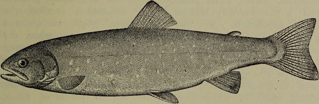 An illustration from American food and game fishes : A popular account of all the species found in America north of the equator / with keys for ready identification, life histories and methods of capture, by David Starr Jordan and Barton Warren Evermann, illustrated with colored plates and text drawings, and with photographs from life by A. Radclyffe Dugmore., 1902, leaf 301