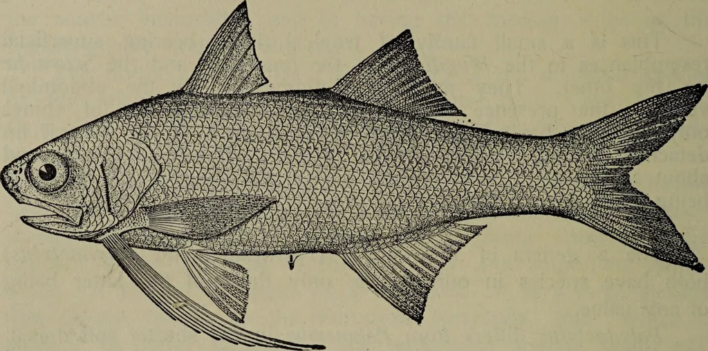 An illustration from American food and game fishes : A popular account of all the species found in America north of the equator / with keys for ready identification, life histories and methods of capture, by David Starr Jordan and Barton Warren Evermann, illustrated with colored plates and text drawings, and with photographs from life by A. Radclyffe Dugmore., 1902, leaf 354