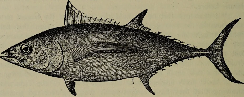 An illustration from American food and game fishes : A popular account of all the species found in America north of the equator / with keys for ready identification, life histories and methods of capture, by David Starr Jordan and Barton Warren Evermann, illustrated with colored plates and text drawings, and with photographs from life by A. Radclyffe Dugmore., 1902, leaf 376