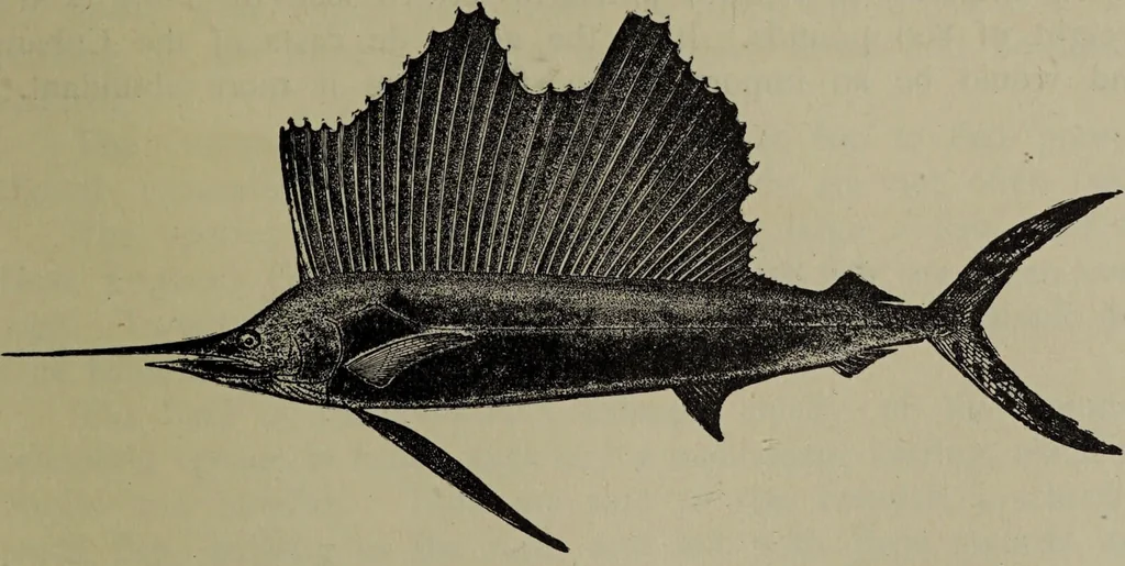 An illustration from American food and game fishes : A popular account of all the species found in America north of the equator / with keys for ready identification, life histories and methods of capture, by David Starr Jordan and Barton Warren Evermann, illustrated with colored plates and text drawings, and with photographs from life by A. Radclyffe Dugmore., 1902, leaf 387