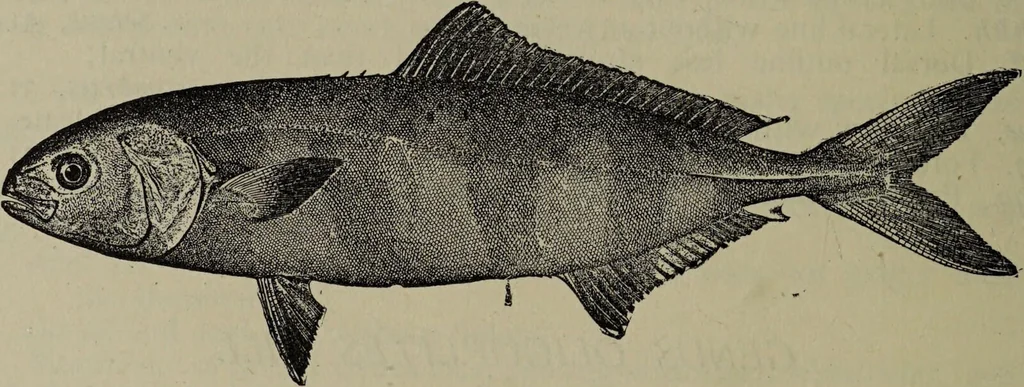 An illustration from American food and game fishes : A popular account of all the species found in America north of the equator / with keys for ready identification, life histories and methods of capture, by David Starr Jordan and Barton Warren Evermann, illustrated with colored plates and text drawings, and with photographs from life by A. Radclyffe Dugmore., 1902, leaf 394