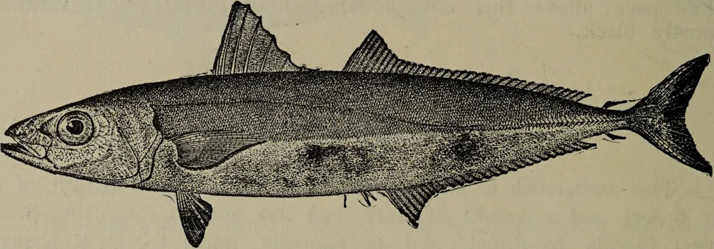 An illustration from American food and game fishes : A popular account of all the species found in America north of the equator / with keys for ready identification, life histories and methods of capture, by David Starr Jordan and Barton Warren Evermann, illustrated with colored plates and text drawings, and with photographs from life by A. Radclyffe Dugmore., 1902, leaf 398