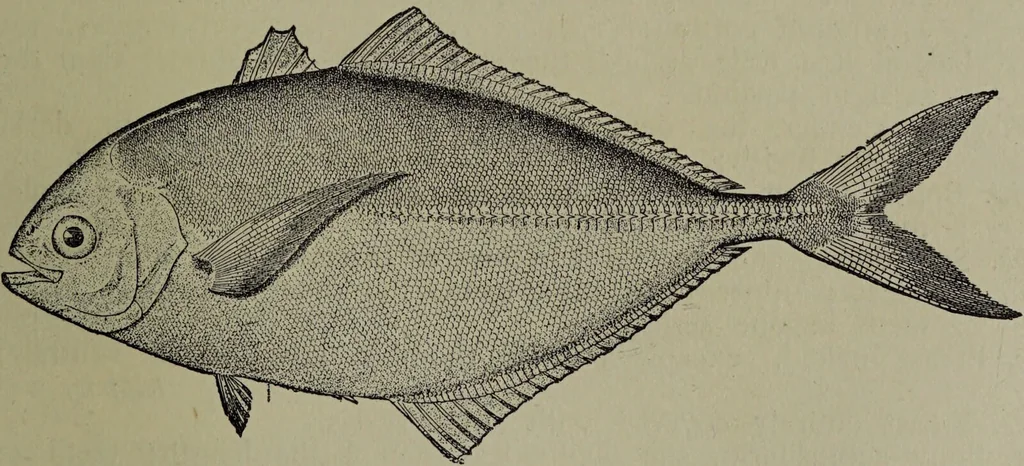 An illustration from American food and game fishes : A popular account of all the species found in America north of the equator / with keys for ready identification, life histories and methods of capture, by David Starr Jordan and Barton Warren Evermann, illustrated with colored plates and text drawings, and with photographs from life by A. Radclyffe Dugmore., 1902, leaf 399