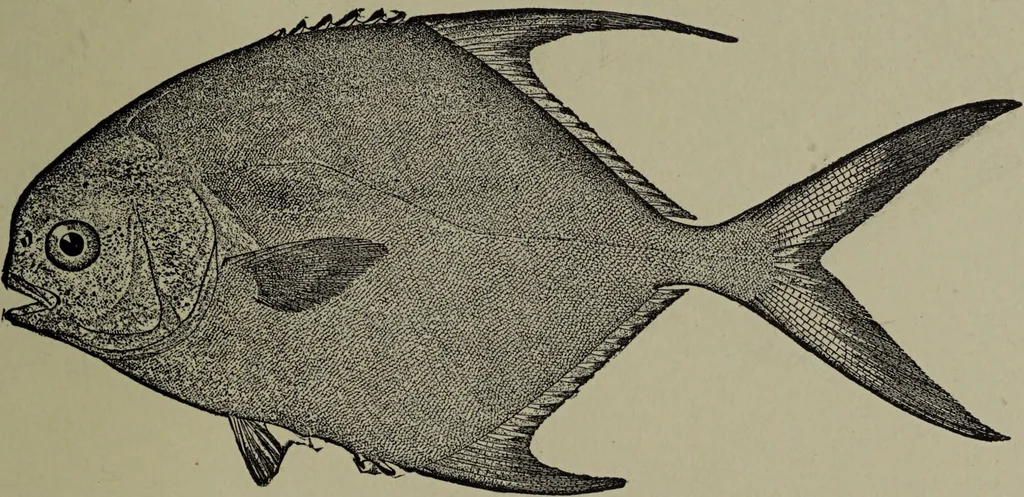 An illustration from American food and game fishes : A popular account of all the species found in America north of the equator / with keys for ready identification, life histories and methods of capture, by David Starr Jordan and Barton Warren Evermann, illustrated with colored plates and text drawings, and with photographs from life by A. Radclyffe Dugmore., 1902, leaf 419