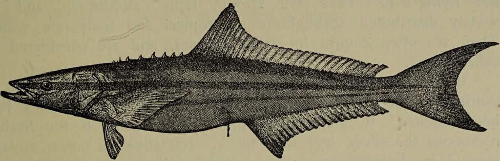 An illustration from American food and game fishes : A popular account of all the species found in America north of the equator / with keys for ready identification, life histories and methods of capture, by David Starr Jordan and Barton Warren Evermann, illustrated with colored plates and text drawings, and with photographs from life by A. Radclyffe Dugmore., 1902, leaf 433
