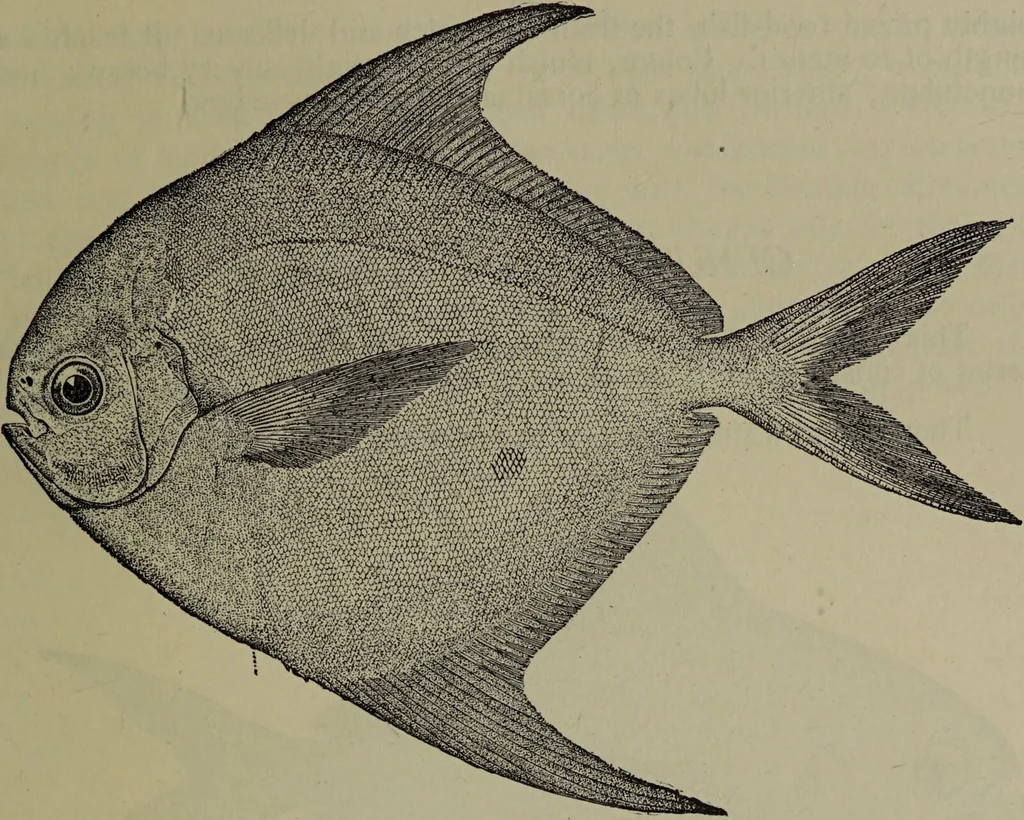An illustration from American food and game fishes : A popular account of all the species found in America north of the equator / with keys for ready identification, life histories and methods of capture, by David Starr Jordan and Barton Warren Evermann, illustrated with colored plates and text drawings, and with photographs from life by A. Radclyffe Dugmore., 1902, leaf 439