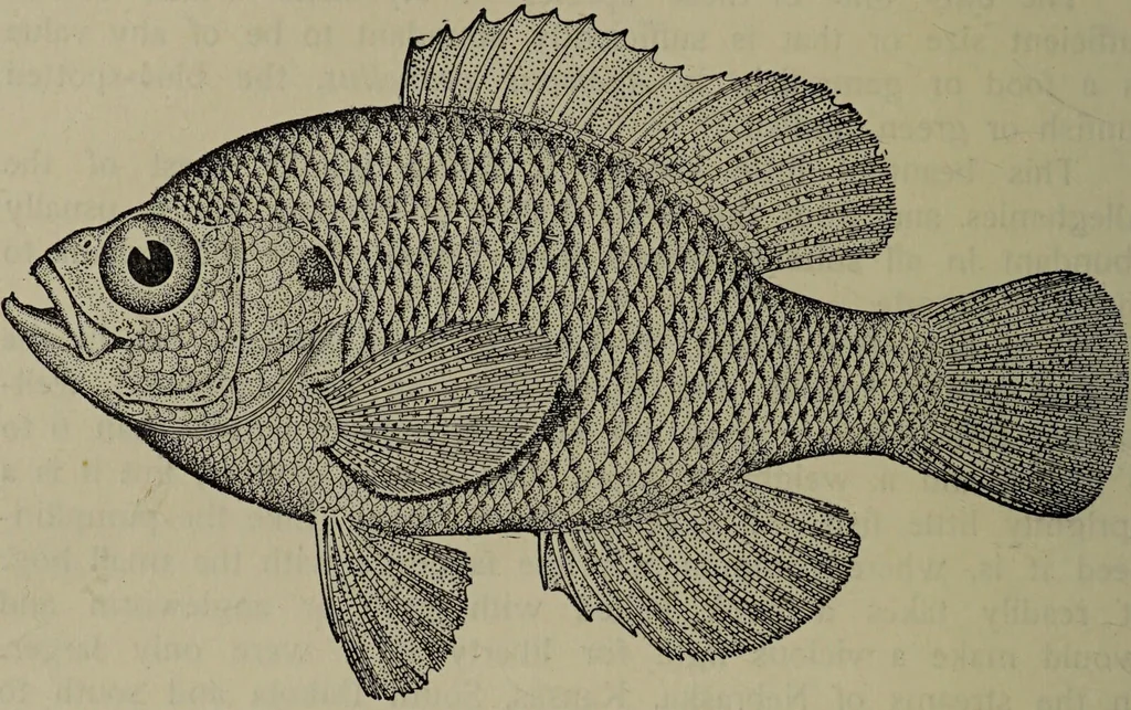 An illustration from American food and game fishes : A popular account of all the species found in America north of the equator / with keys for ready identification, life histories and methods of capture, by David Starr Jordan and Barton Warren Evermann, illustrated with colored plates and text drawings, and with photographs from life by A. Radclyffe Dugmore., 1902, leaf 458