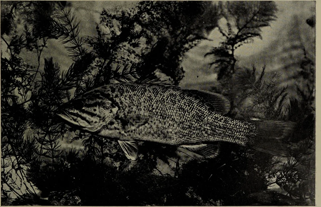 An illustration from American food and game fishes : A popular account of all the species found in America north of the equator / with keys for ready identification, life histories and methods of capture, by David Starr Jordan and Barton Warren Evermann, illustrated with colored plates and text drawings, and with photographs from life by A. Radclyffe Dugmore., 1902, leaf 469