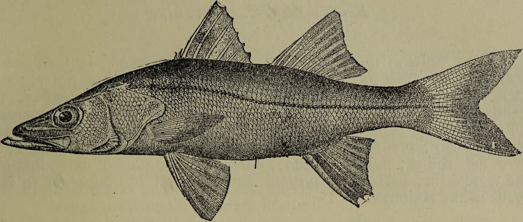 An illustration from American food and game fishes : A popular account of all the species found in America north of the equator / with keys for ready identification, life histories and methods of capture, by David Starr Jordan and Barton Warren Evermann, illustrated with colored plates and text drawings, and with photographs from life by A. Radclyffe Dugmore., 1902, leaf 493