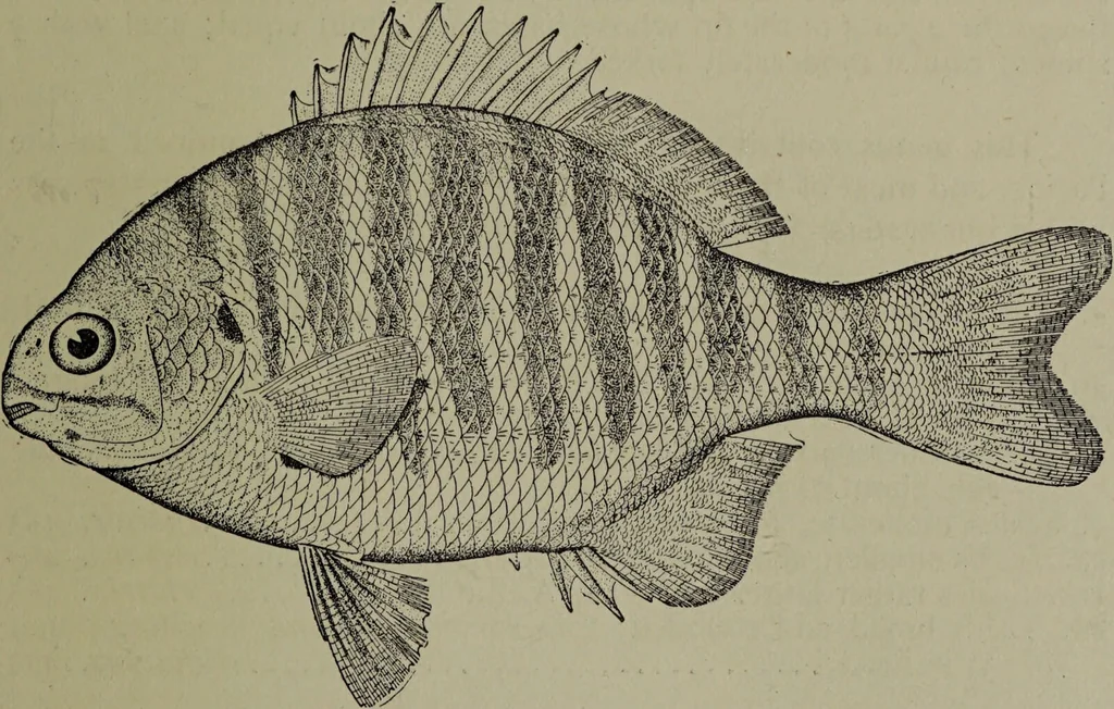 An illustration from American food and game fishes : A popular account of all the species found in America north of the equator / with keys for ready identification, life histories and methods of capture, by David Starr Jordan and Barton Warren Evermann, illustrated with colored plates and text drawings, and with photographs from life by A. Radclyffe Dugmore., 1902, leaf 631