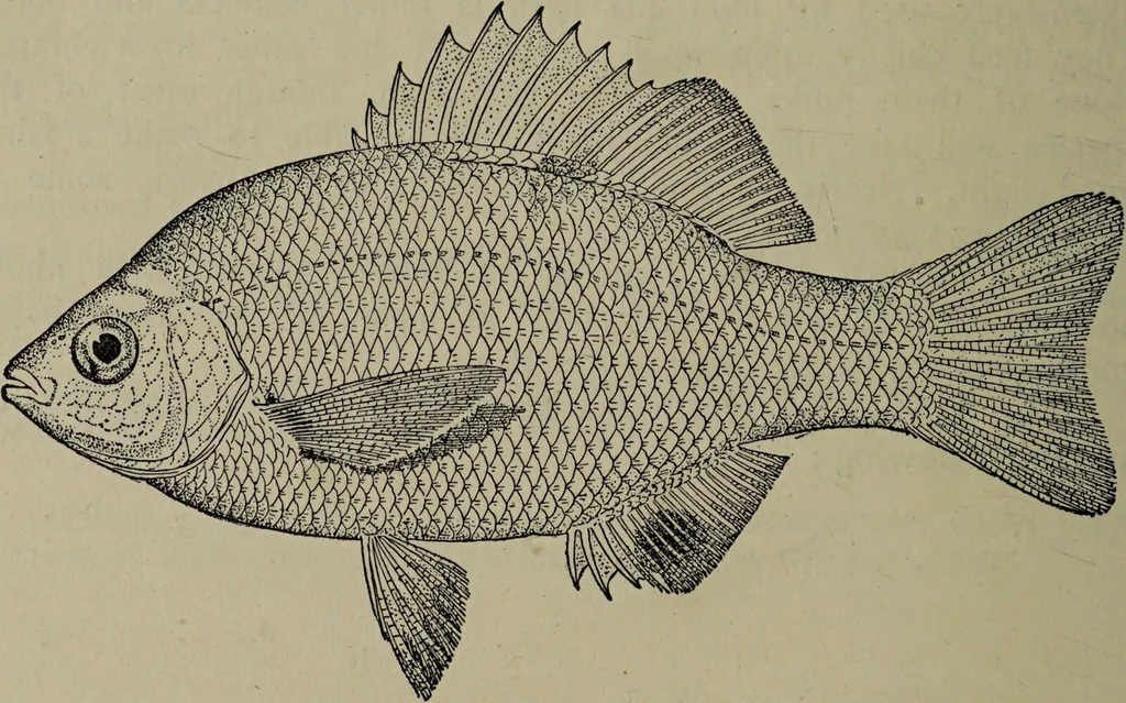 An illustration from American food and game fishes : A popular account of all the species found in America north of the equator / with keys for ready identification, life histories and methods of capture, by David Starr Jordan and Barton Warren Evermann, illustrated with colored plates and text drawings, and with photographs from life by A. Radclyffe Dugmore., 1902, leaf 654