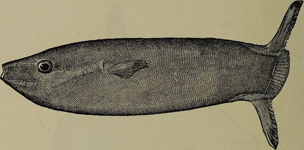 An illustration from American food and game fishes : A popular account of all the species found in America north of the equator / with keys for ready identification, life histories and methods of capture, by David Starr Jordan and Barton Warren Evermann, illustrated with colored plates and text drawings, and with photographs from life by A. Radclyffe Dugmore., 1902, leaf 690