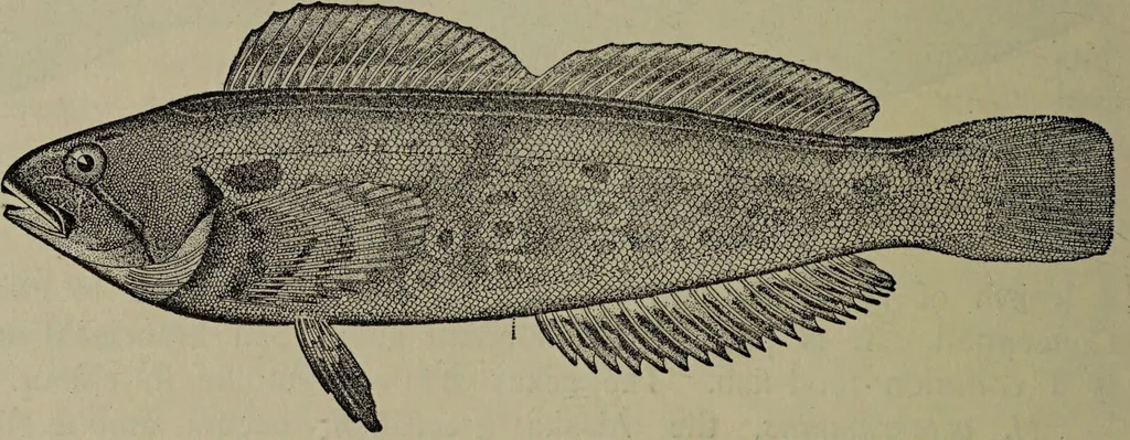 An illustration from American food and game fishes : A popular account of all the species found in America north of the equator / with keys for ready identification, life histories and methods of capture, by David Starr Jordan and Barton Warren Evermann, illustrated with colored plates and text drawings, and with photographs from life by A. Radclyffe Dugmore., 1902, leaf 700