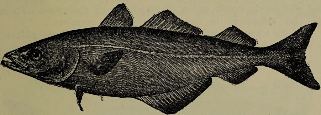 An illustration from American food and game fishes : A popular account of all the species found in America north of the equator / with keys for ready identification, life histories and methods of capture, by David Starr Jordan and Barton Warren Evermann, illustrated with colored plates and text drawings, and with photographs from life by A. Radclyffe Dugmore., 1902, leaf 707
