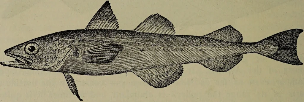 An illustration from American food and game fishes : A popular account of all the species found in America north of the equator / with keys for ready identification, life histories and methods of capture, by David Starr Jordan and Barton Warren Evermann, illustrated with colored plates and text drawings, and with photographs from life by A. Radclyffe Dugmore., 1902, leaf 708
