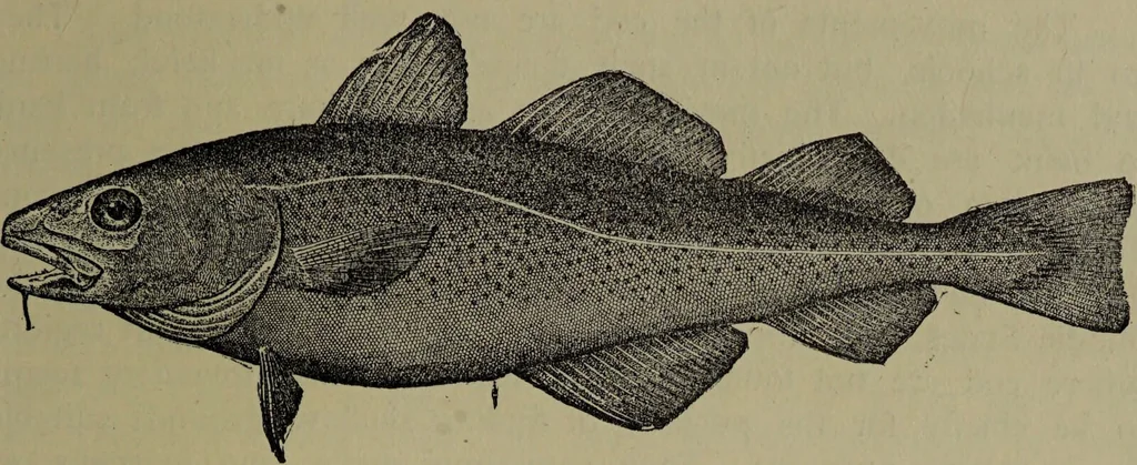 An illustration from American food and game fishes : A popular account of all the species found in America north of the equator / with keys for ready identification, life histories and methods of capture, by David Starr Jordan and Barton Warren Evermann, illustrated with colored plates and text drawings, and with photographs from life by A. Radclyffe Dugmore., 1902, leaf 711
