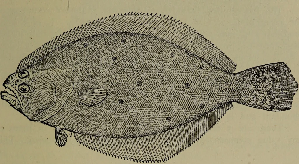 An illustration from American food and game fishes : A popular account of all the species found in America north of the equator / with keys for ready identification, life histories and methods of capture, by David Starr Jordan and Barton Warren Evermann, illustrated with colored plates and text drawings, and with photographs from life by A. Radclyffe Dugmore., 1902, leaf 725