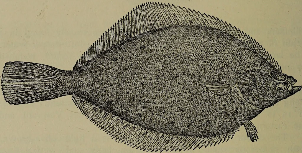 An illustration from American food and game fishes : A popular account of all the species found in America north of the equator / with keys for ready identification, life histories and methods of capture, by David Starr Jordan and Barton Warren Evermann, illustrated with colored plates and text drawings, and with photographs from life by A. Radclyffe Dugmore., 1902, leaf 726