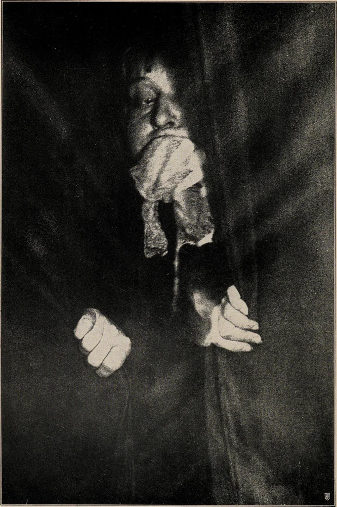 An illustration from Phenomena of materialisation : a contribution to the investigation of mediumistic teleplastics / by Baron von Schrenck Notzing ; translated by E.E. Fournier d'Albe., 1923, leaf 162