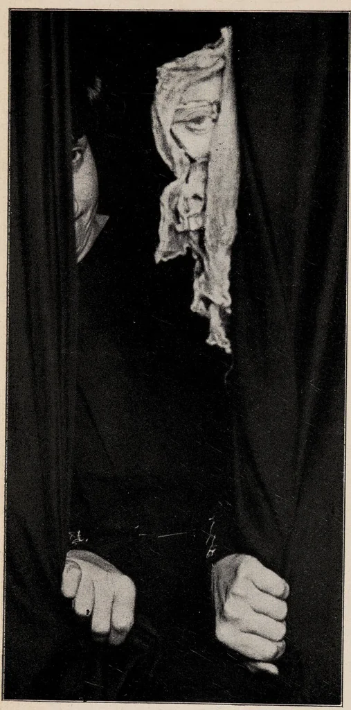 An illustration from Phenomena of materialisation : a contribution to the investigation of mediumistic teleplastics / by Baron von Schrenck Notzing ; translated by E.E. Fournier d'Albe., 1923, leaf 262
