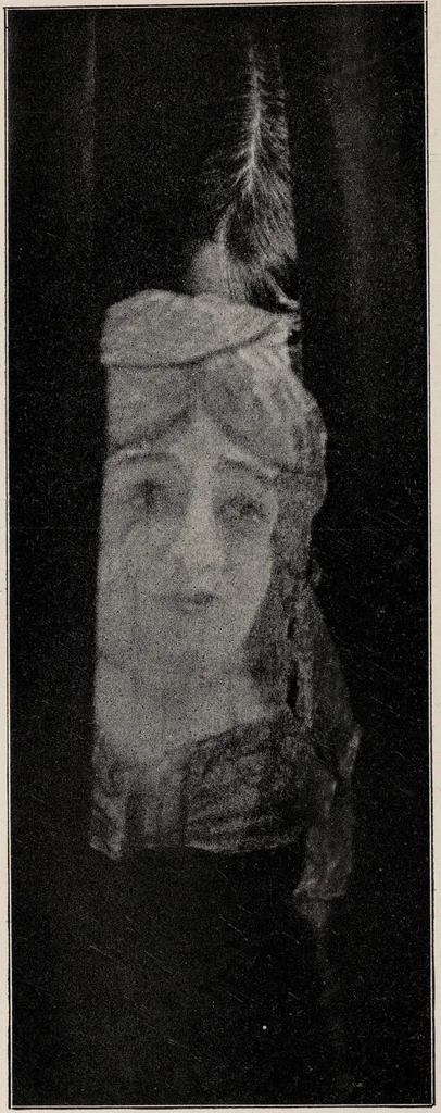 An illustration from Phenomena of materialisation : a contribution to the investigation of mediumistic teleplastics / by Baron von Schrenck Notzing ; translated by E.E. Fournier d'Albe., 1923, leaf 464