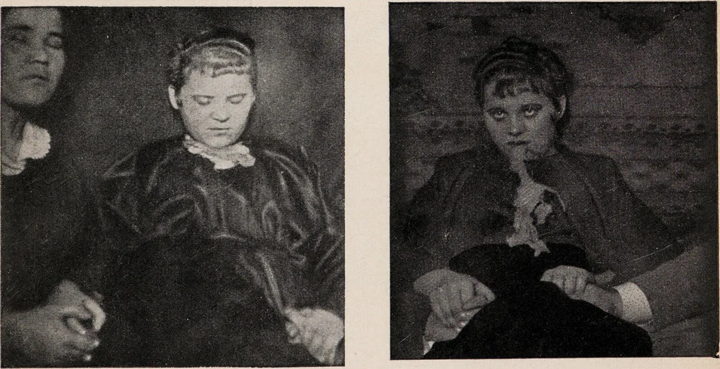 An illustration from Phenomena of materialisation : a contribution to the investigation of mediumistic teleplastics / by Baron von Schrenck Notzing ; translated by E.E. Fournier d'Albe., 1923, leaf 525