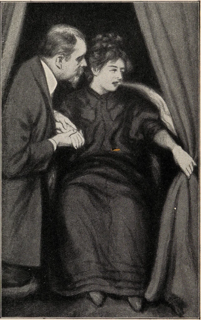 An illustration from Phenomena of materialisation : a contribution to the investigation of mediumistic teleplastics / by Baron von Schrenck Notzing ; translated by E.E. Fournier d'Albe., 1923, leaf 69