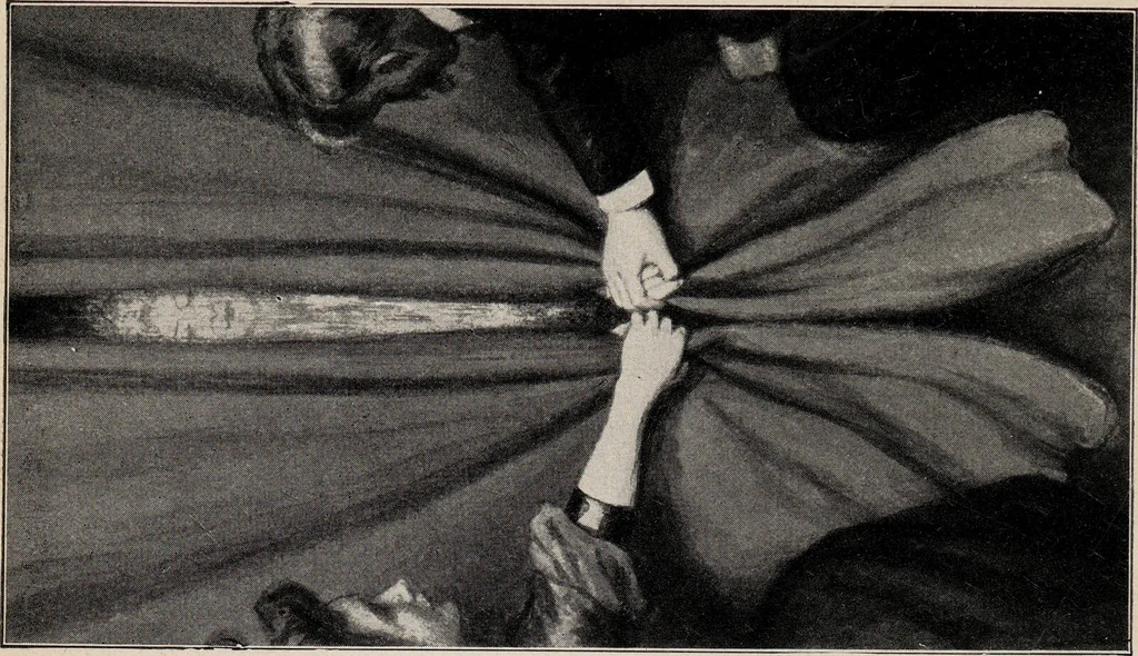 An illustration from Phenomena of materialisation : a contribution to the investigation of mediumistic teleplastics / by Baron von Schrenck Notzing ; translated by E.E. Fournier d'Albe., 1923, leaf 94
