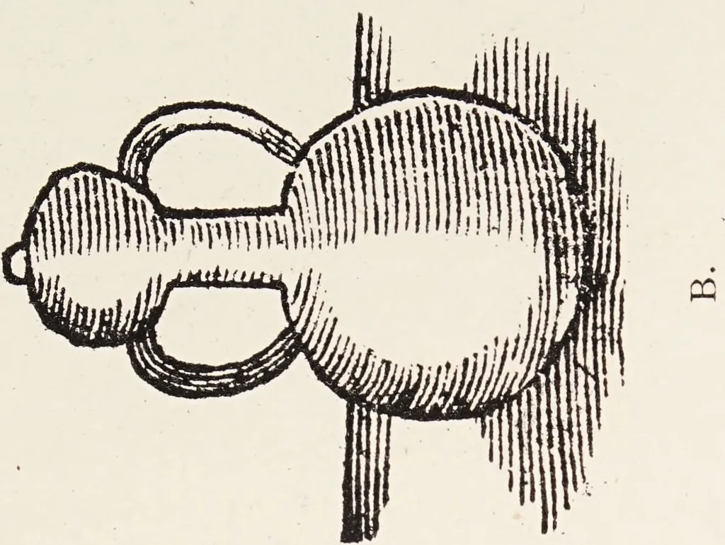 An illustration from Alchemy: ancient and modern : being a brief account of the alchemistic doctrines, and their relations, to mysticism on the one hand, and to recent discoveries in physical science on the other hand ; together with some particulars regarding the lives and teachings of the most noted alchemists / by H. Stanley Redgrove., 1911, leaf 69