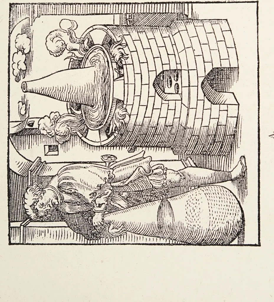 An illustration from Alchemy: ancient and modern : being a brief account of the alchemistic doctrines, and their relations, to mysticism on the one hand, and to recent discoveries in physical science on the other hand ; together with some particulars regarding the lives and teachings of the most noted alchemists / by H. Stanley Redgrove., 1911, leaf 69