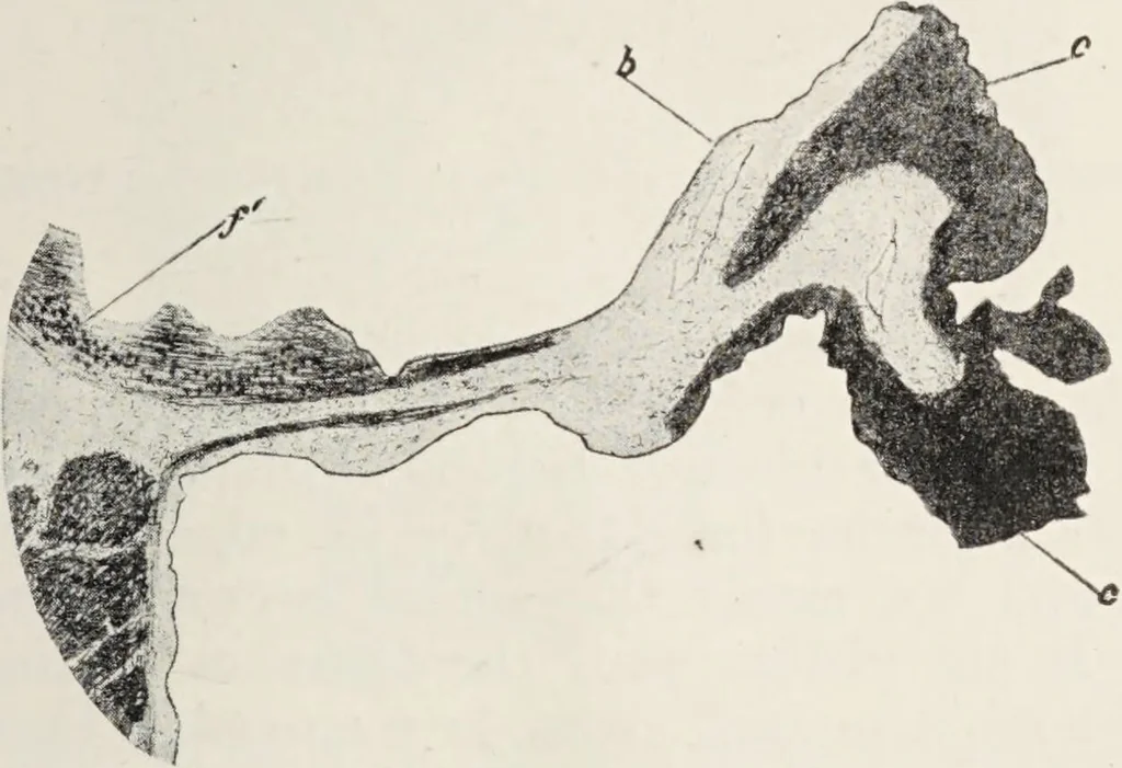 An illustration from A text-book of pathology / by Alfred Stengel ; with 394 illustrations in the text, many of them in colors, and 7 full-page chromolithographic plates., 1903, leaf 399