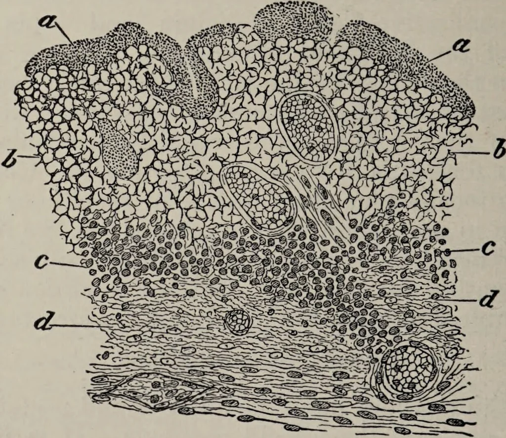 An illustration from A text-book of pathology / by Alfred Stengel ; with 394 illustrations in the text, many of them in colors, and 7 full-page chromolithographic plates., 1903, leaf 538