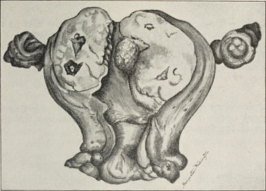 An illustration from A text-book of pathology / by Alfred Stengel ; with 394 illustrations in the text, many of them in colors, and 7 full-page chromolithographic plates., 1903, leaf 705